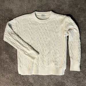 Classic white J. Crew sweater